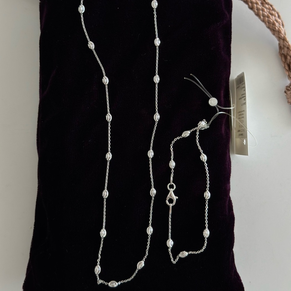 Necklace and bracelet set 925 silver